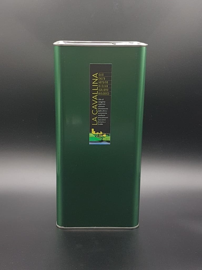 Olio Extravergine Multivarietale Biologico La Cavallina - Latte da 5 Lt Raccolto 2024