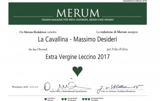 Olio Leccino La Cavallina e Merum