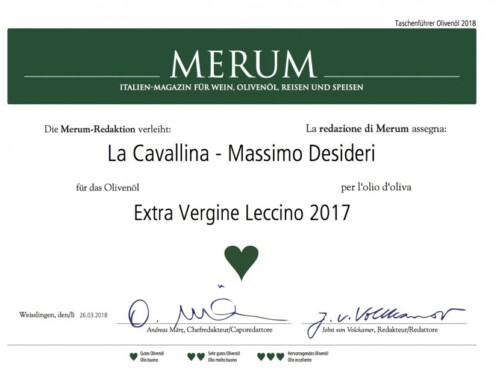 L’olio da olive Leccino La Cavallina è su Merum