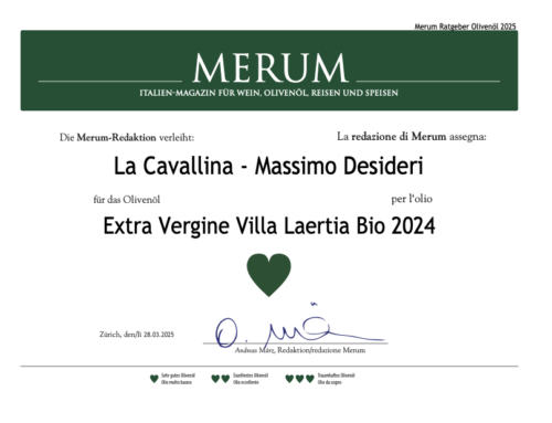 La Cavallina sulla guida Merum: un doppio riconoscimento per i nostri oli