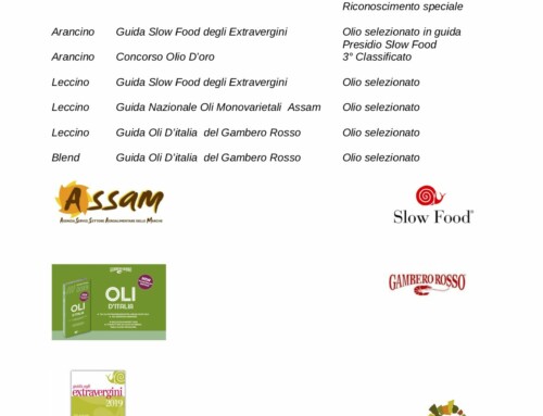 Riconoscimenti raccolta 2018